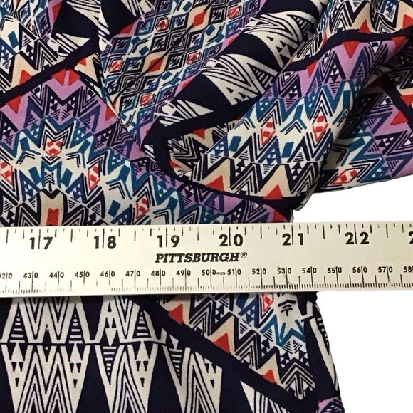 Cato Aztec Multicolor Peasant Patterned‎ Poncho Top M - Picture 6 of 12